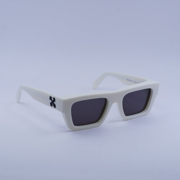 Off-White OERI145 OREGON 0107 Sunglasses White Square Frame, Grey Lenses - Picture 1 of 12